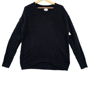 Caslon Knit V Neck Sweater NWOT M
